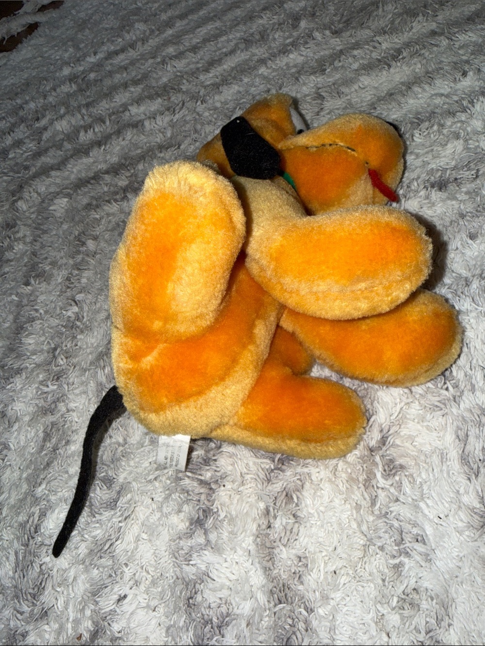 Vintage Disney Pluto Dog Plush Orange-Soft Pet Plush Plush 9” Tokyo Disneyland - Picture 5 of 7